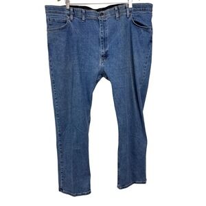 Wrangler Regular Fit Mens 44x30 Blue Denim Jeans 96CFWLW Comfort Guaranteed D13